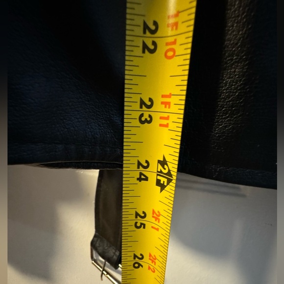 Custom Leather Biker Moto Jacket Embroidered Eagle West Star Choppers Med Lined - Picture 11 of 16